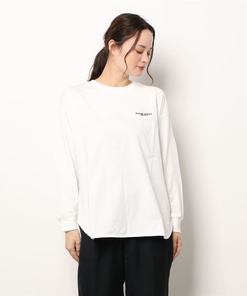 SOMETHING（サムシング）の「【SOMETHING】ロンＴ（Tシャツ/カットソー・レディース・ホワイト・フリー）」の7枚目の写真