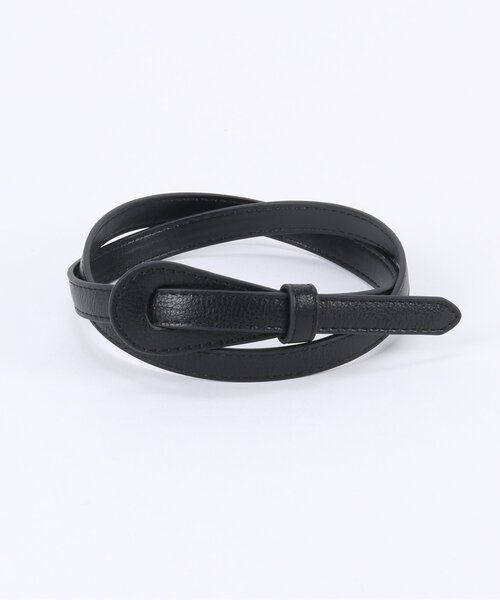 frames RAY CASSIN（フレームスレイカズン）の「片結び細ベルト（ベルト・レディース・ブラック/ベージュ/ブラウン/グリーン・FREE）」の2枚目の写真
