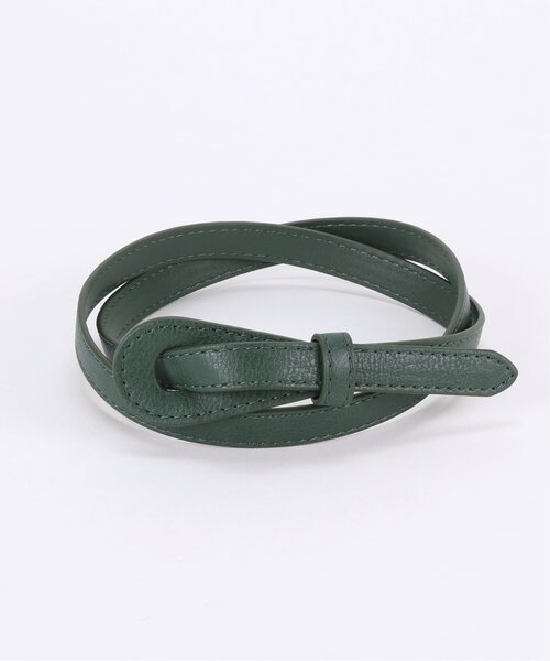 frames RAY CASSIN（フレームスレイカズン）の「片結び細ベルト（ベルト・レディース・ブラック/ベージュ/ブラウン/グリーン・FREE）」の5枚目の写真