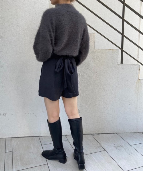 one after another NICE CLAUP(ワンアフターアナザーナイスクラップ)の「ふわふわ柔らかい着心地。ハイネックフェザーニット(ニット/セーター・レディース・アイボリー/チャコールグレー/ミント/ライトピンク・FREE)」の19枚目の写真