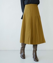 SAISON DE PAPILLON | 幅広プリーツスカート(スカート)