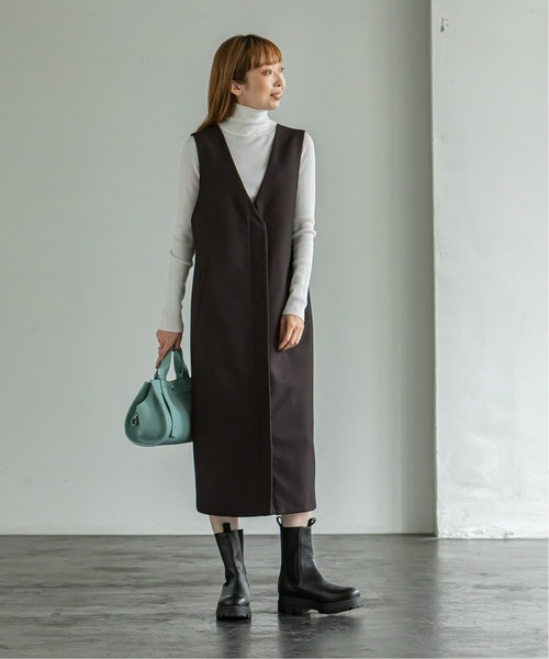 Noble（ノーブル）の「グランピアンズウールカルゼジャンスカ◆（ワンピース・レディース・ダークブラウン・38/36）」の17枚目の写真