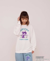 【PEANUTS/ピーナッツ】 スヌーピー 裏毛スウェット トレーナー