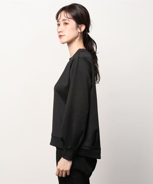 SUIT SELECT(スーツセレクト)の「【SL/長袖】ハイネック コクーンシルエットプルオーバー(Tシャツ/カットソー・レディース・ライトグレー/ライトグリーン/ブラック・L/M)」の6枚目の写真