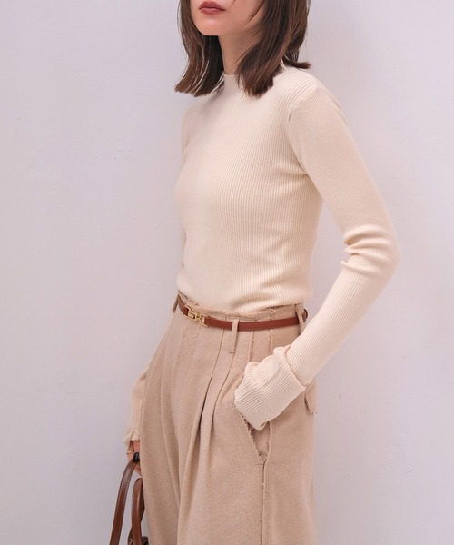 AKTE（アクテ）の「≪Special Price≫ハイネックタイトリブニットプル