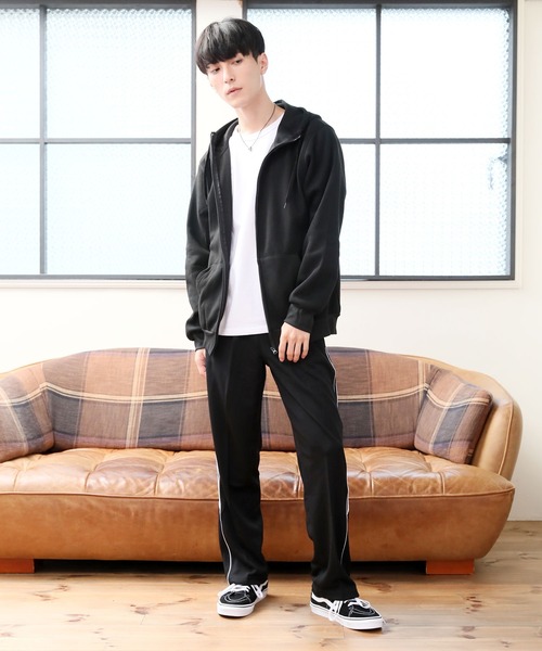 TopIsm（トップイズム）の「裏起毛無地フルジップパーカー（パーカー・メンズ・ブラック/ベージュ/ネイビー/グレー/ダークグレー/カーキ・LL/M/L）」の10枚目の写真