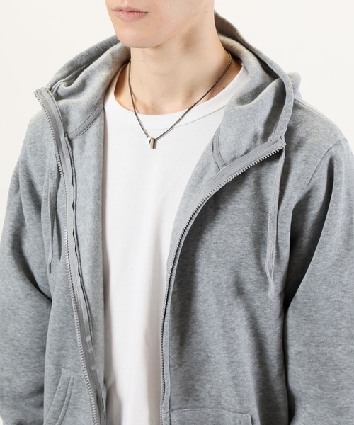 TopIsm（トップイズム）の「裏起毛無地フルジップパーカー（パーカー・メンズ・ブラック/ベージュ/ネイビー/グレー/ダークグレー/カーキ・LL/M/L）」の15枚目の写真