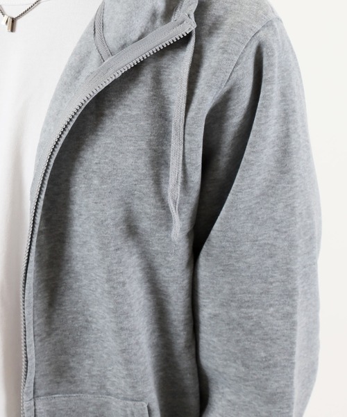 TopIsm（トップイズム）の「裏起毛無地フルジップパーカー（パーカー・メンズ・ブラック/ベージュ/ネイビー/グレー/ダークグレー/カーキ・LL/M/L）」の16枚目の写真