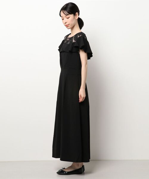 SMILE ORCHID(スマイルオーキッド)の「レース切り替えロングドレス(ドレス・レディース・ブラック・XL/M/S/L)」の2枚目の写真