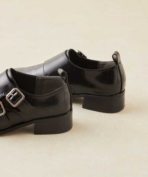 menue(メヌエ)の「ダブルモンクストラップシューズ(ドレスシューズ・レディース・ブラック/アイボリー・LL/3L/S/M/L/XS)」の13枚目の写真