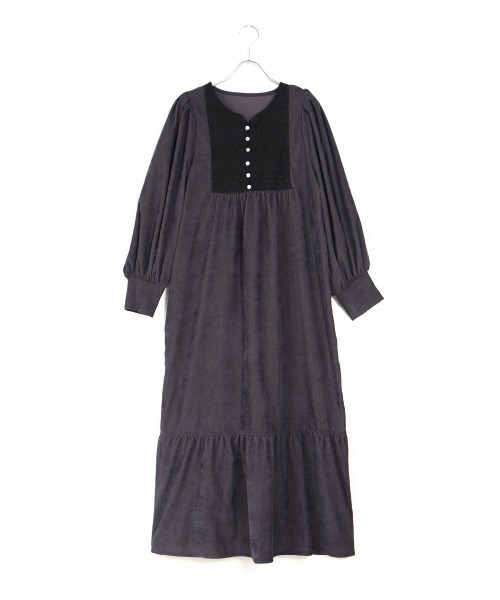 フロントレースフレアワンピース（ワンピース）｜Bab（バブ）の