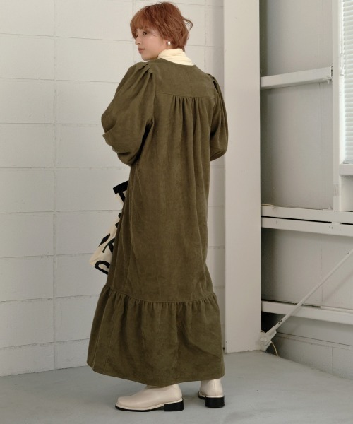 フロントレースフレアワンピース（ワンピース）｜Bab（バブ）の