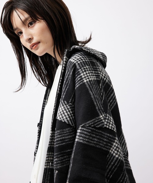 re_k by JUNRED（レクバイジュンレッド）の「re_k by JUNRED / チェックルーズCPOシャツブルゾン（シャツ/ブラウス・メンズ・サックスブルー/ブラック・M/S/L）」の12枚目の写真