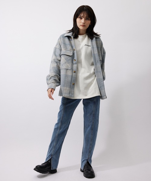 re_k by JUNRED（レクバイジュンレッド）の「re_k by JUNRED / チェックルーズCPOシャツブルゾン（シャツ/ブラウス・メンズ・サックスブルー/ブラック・M/S/L）」の17枚目の写真