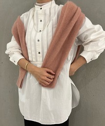 SHENERY | バンドカラーボザムピンタックシャツ(シャツ/ブラウス)