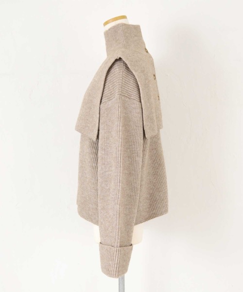 titivate（ティティベイト）の「前後2wayつけ襟付ニット（ニット/セーター・レディース・ベージュ/ネイビー/オフホワイト・S/M）」の18枚目の写真