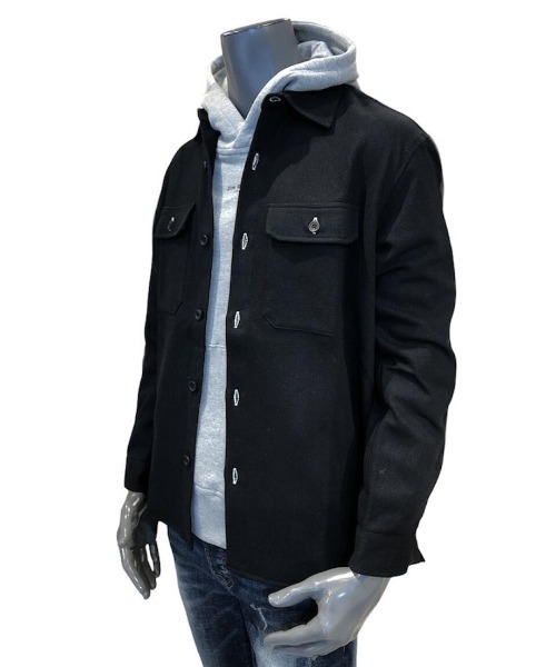 291295=HOMME(ニーキューイチニーキューゴーオム)の「【291295=HOMME】 引き揃えツイル オーバーサイズ カバーオール(カバーオール・メンズ・ブラック/ベージュ/ネイビー系/ブルー系/レッド系3・2/3)」の2枚目の写真