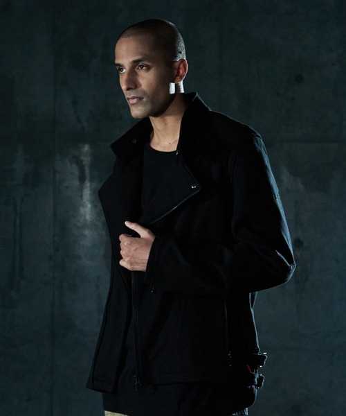 VIRGOwearworks（ヴァルゴウェアワークス）の「VGW SWEAT RIDERS（ライダースジャケット・メンズ・ブルー/ブラック/レッド・4/2/3）」の2枚目の写真