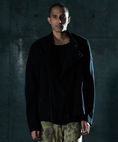 VIRGOwearworks（ヴァルゴウェアワークス）の「VGW SWEAT RIDERS（ライダースジャケット・メンズ・ブルー/ブラック/レッド・4/2/3）」の4枚目の写真