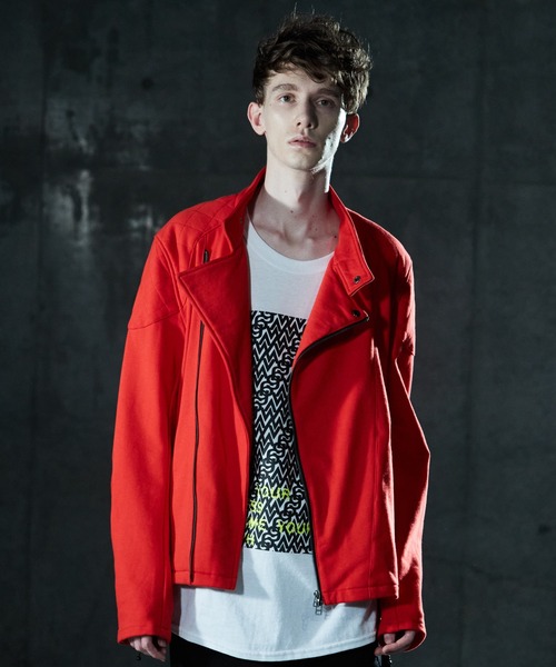 VIRGOwearworks（ヴァルゴウェアワークス）の「VGW SWEAT RIDERS（ライダースジャケット・メンズ・ブルー/ブラック/レッド・4/2/3）」の9枚目の写真