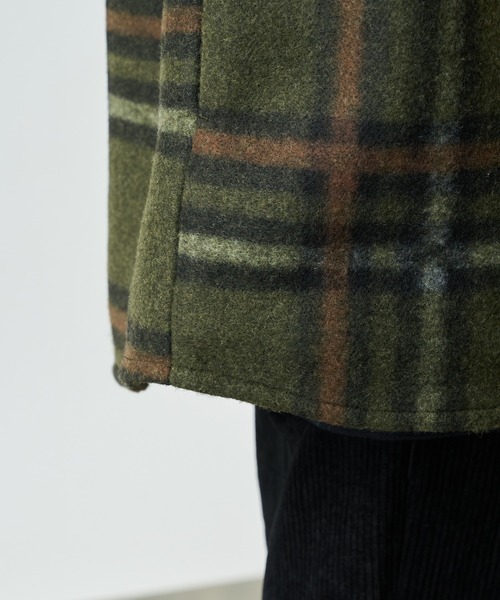 COLONY 2139（コロニートゥーワンスリーナイン）の「テックウールチェック柄CPOジャケット（カバーオール・メンズ・ブラック/ブラウン/グリーン・MEDIUM/LARGE/X-LARGE）」の22枚目の写真