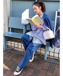 Ungrid | ハイウエストデニムルーズパンツ(その他パンツ)