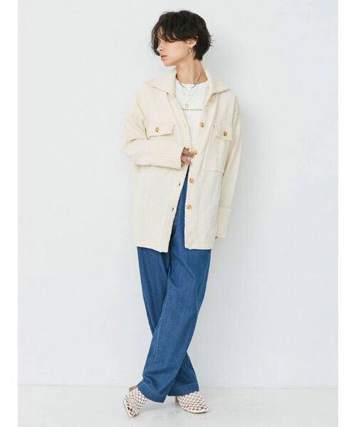 Ungrid(アングリッド)の「ハイウエストデニムルーズパンツ(その他パンツ・レディース・ブルー・SMALL/MEDIUM)」の7枚目の写真
