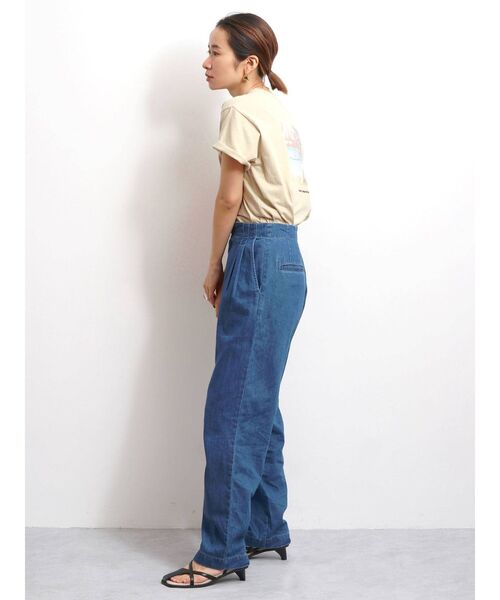 Ungrid(アングリッド)の「ハイウエストデニムルーズパンツ(その他パンツ・レディース・ブルー・SMALL/MEDIUM)」の4枚目の写真