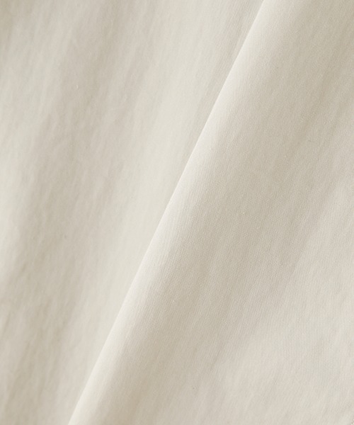 MHL「WASHED COTTON NYLONコート」白 MHL.（エムエイチエル）の「WASHED COTTON NYLON（モッズコート