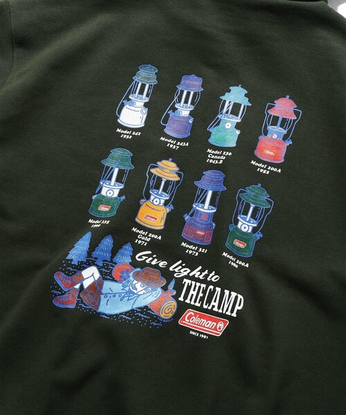 COLEMAN(コールマン)の「Coleman/コールマン Coleman×リド・ブレイク/ランタン柄/裏毛/パーカー(パーカー・メンズ・オフホワイト/ブラック/グレー/オリーブ・MEDIUM/LARGE)」の17枚目の写真