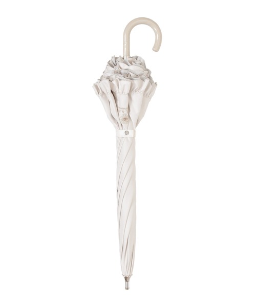 PAUL&JOE（ポールアンドジョー）の「【新色追加】一級遮光 晴雨兼用日傘 ”クリザンテーム×スカラフリル”（長傘・レディース・ネイビー/オフホワイト/オレンジ系その他2/ベージュ・FREE）」の12枚目の写真