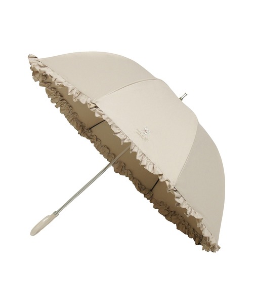 PAUL&JOE（ポールアンドジョー）の「【新色追加】一級遮光 晴雨兼用日傘 ”クリザンテーム×スカラフリル”（長傘・レディース・ネイビー/オフホワイト/オレンジ系その他2/ベージュ・FREE）」の17枚目の写真