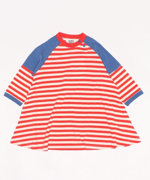 HOGAN RANCH WEAR（ホーガンランチウエア）の「キリカエラグランワンピース（90～130cm）（ワンピース・キッズ・ブラック/ベージュ/レッド/ブルー・90/100/110/120/130）」の4枚目の写真