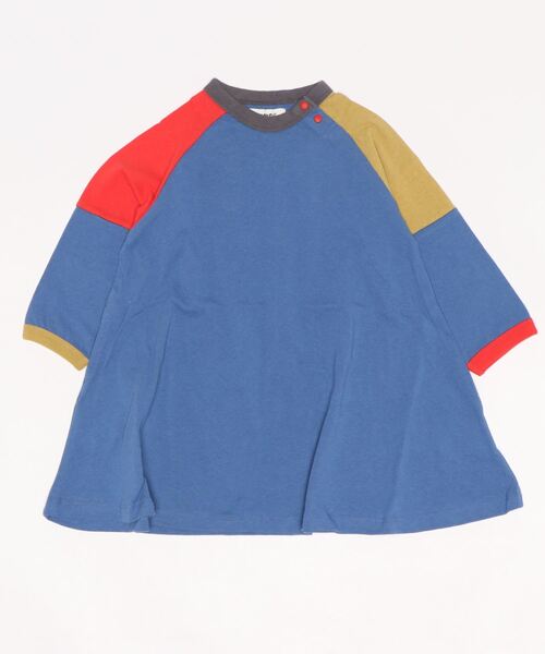 HOGAN RANCH WEAR（ホーガンランチウエア）の「キリカエラグランワンピース（90～130cm）（ワンピース・キッズ・ブラック/ベージュ/レッド/ブルー・90/100/110/120/130）」の3枚目の写真