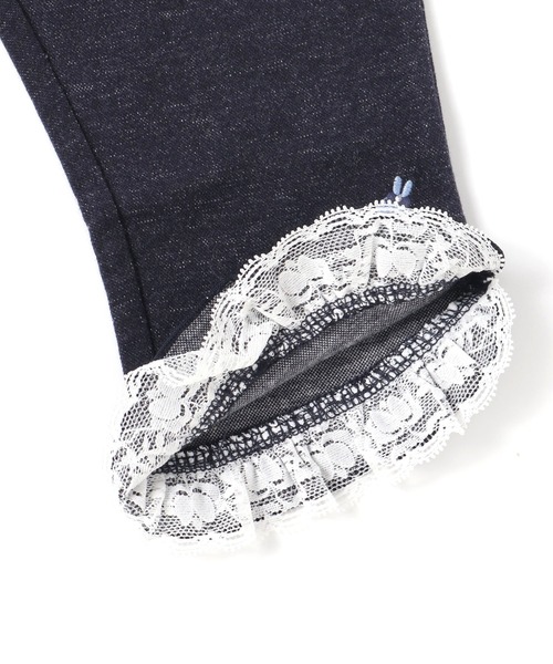 KP（ケーピー）の「６分丈デニム風ニットツイルパンツ(100-130cm)（デニムパンツ・キッズ・ブルー系その他/ブルー/サックスブルー・100cm/120cm/130cm/110cm）」の8枚目の写真