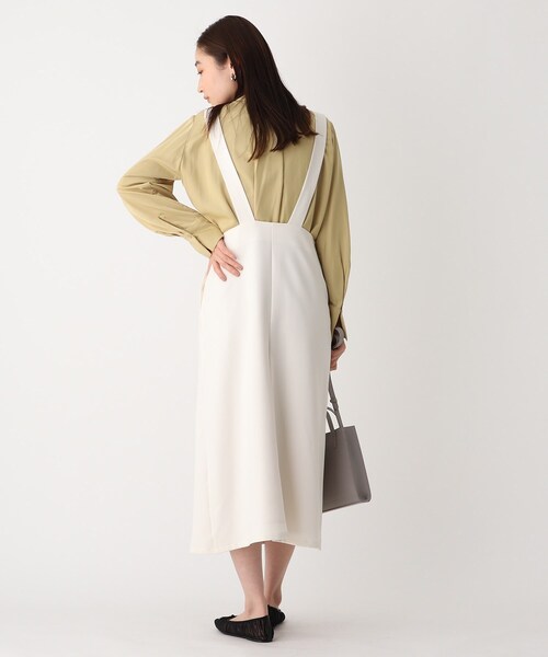 OPAQUE.CLIP（オペークドットクリップ）の「◆ツイルジャンパースカート【WEB限定サイズ】（スカート・レディース・ブラック/オフホワイト・42/38/40）」の11枚目の写真