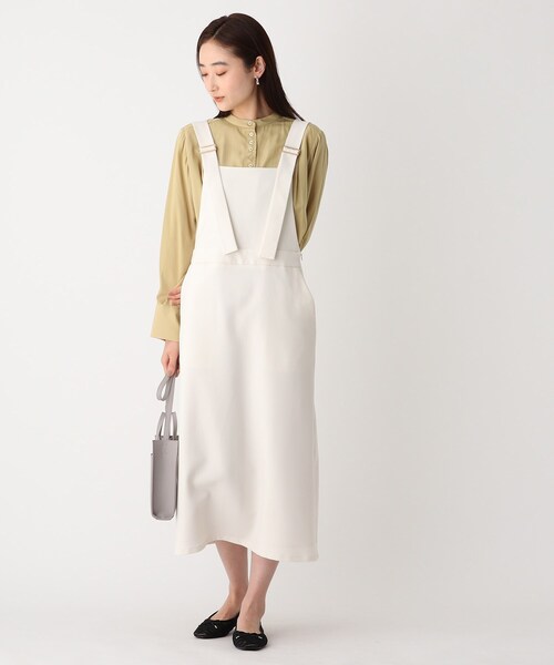 OPAQUE.CLIP（オペークドットクリップ）の「◆ツイルジャンパースカート【WEB限定サイズ】（スカート・レディース・ブラック/オフホワイト・42/38/40）」の12枚目の写真