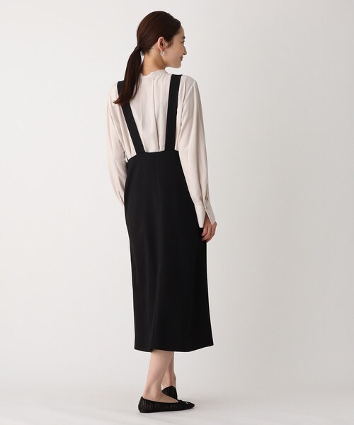 OPAQUE.CLIP（オペークドットクリップ）の「◆ツイルジャンパースカート【WEB限定サイズ】（スカート・レディース・ブラック/オフホワイト・42/38/40）」の13枚目の写真