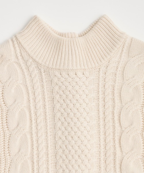 Ambre Neige(アンブルネージュ)の「2WAYケーブルニットベスト/【WEB/EC限定商品】(ベスト・レディース・アイボリー/モカ・FREE)」の17枚目の写真