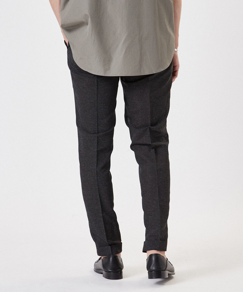 EDIFICE（エディフィス）の「《再入荷》カラミ ストレッチ テーパード イージーパンツ【セットアップ着用可】（スラックス・メンズ・ブラック/ベージュ/ネイビー/ブルー系その他/グレー/アイボリー・MEDIUM/LARGE/X-LARGE/SMALL）」の10枚目の写真