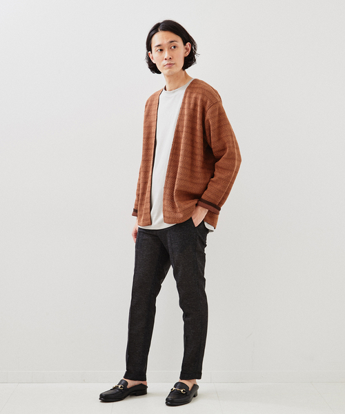 EDIFICE（エディフィス）の「《再入荷》カラミ ストレッチ テーパード イージーパンツ【セットアップ着用可】（スラックス・メンズ・ブラック/ベージュ/ネイビー/ブルー系その他/グレー/アイボリー・MEDIUM/LARGE/X-LARGE/SMALL）」の11枚目の写真