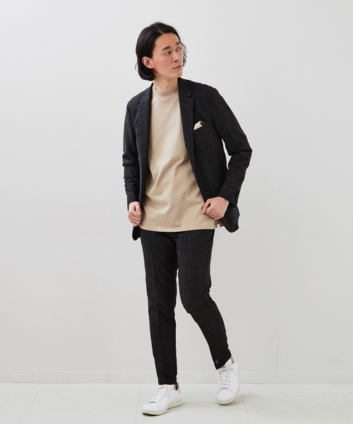 EDIFICE（エディフィス）の「《再入荷》カラミ ストレッチ テーパード イージーパンツ【セットアップ着用可】（スラックス・メンズ・ブラック/ベージュ/ネイビー/ブルー系その他/グレー/アイボリー・MEDIUM/LARGE/X-LARGE/SMALL）」の13枚目の写真