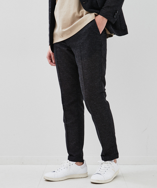 EDIFICE（エディフィス）の「《再入荷》カラミ ストレッチ テーパード イージーパンツ【セットアップ着用可】（スラックス・メンズ・ブラック/ベージュ/ネイビー/ブルー系その他/グレー/アイボリー・MEDIUM/LARGE/X-LARGE/SMALL）」の14枚目の写真