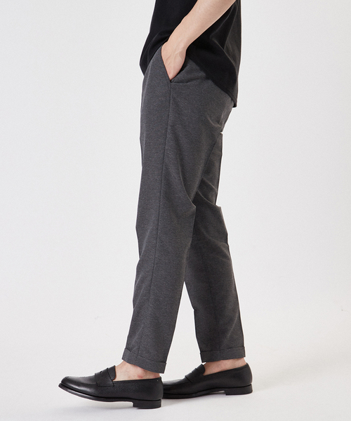 EDIFICE（エディフィス）の「《再入荷》カラミ ストレッチ テーパード イージーパンツ【セットアップ着用可】（スラックス・メンズ・ブラック/ベージュ/ネイビー/ブルー系その他/グレー/アイボリー・MEDIUM/LARGE/X-LARGE/SMALL）」の21枚目の写真