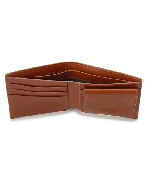 BELLIES YORK(ベリーズヨーク)の「【BELLIES YORK/ベリーズヨーク】二つ折り財布(小銭入れ付) イタリア牛革(財布・レディース・ブラウン/ブラック・FREE)」の4枚目の写真