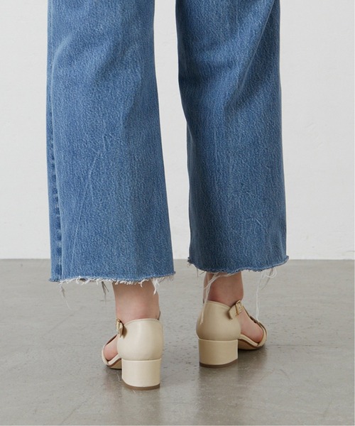 PASCUCCI レザーグルカサンダル LE TALON 38 新品 ナチュラル 靴 