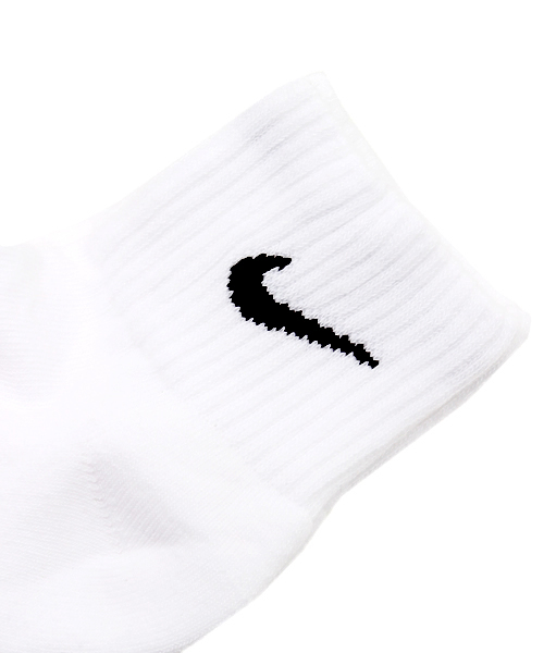 NIKE(ナイキ)の「NIKE / 3パック クォーターSOX(ソックス/靴下・メンズ・ホワイト・ONE SIZE)」の2枚目の写真