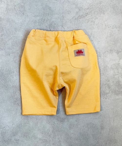 Life Support Products（ライフサポートプロダクツ）の「防汚加工サルエルハーフパンツ（80～130cm）（その他パンツ・キッズ・イエロー/オレンジ/ブルー/サンドベージュ/ミント・90/100/110/120/80/130/95）」の4枚目の写真