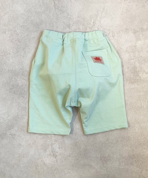 Life Support Products（ライフサポートプロダクツ）の「防汚加工サルエルハーフパンツ（80～130cm）（その他パンツ・キッズ・イエロー/オレンジ/ブルー/サンドベージュ/ミント・90/100/110/120/80/130/95）」の3枚目の写真