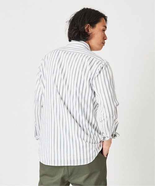 EDIFICE SELECT(エディフィスセレクト)の「マルチストライプ カッタウェイ シャツ(シャツ/ブラウス・メンズ・ベージュ/ブルー系その他/ブルー・SMALL/MEDIUM/LARGE/X-LARGE)」の21枚目の写真